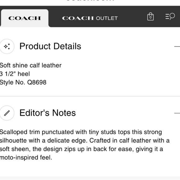 Coach Black Ankle Booties with Scalloped Trim - Picture 14 of 14